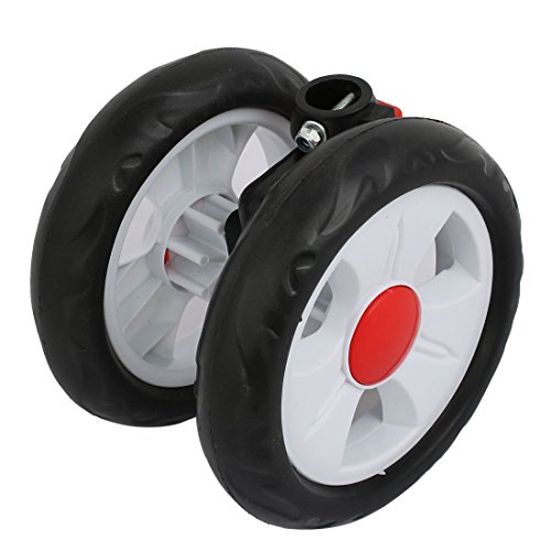Aexit 135mm Durchmesser - Kunststoff - Doppelrad - Kinderwagen - Schwenkrolle für 19mm Rohr (27ec0db5ed6f93328843661a3508837a) von Aexit