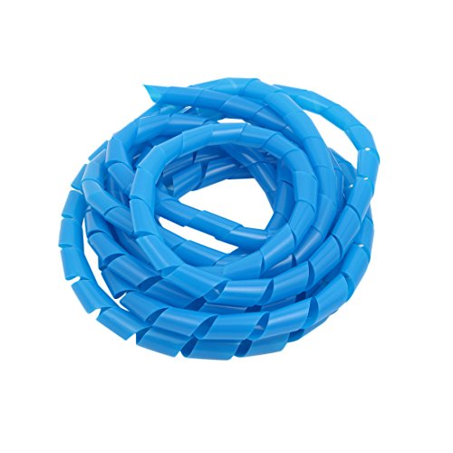 Aexit 14mm Durchmesser. Flexibler Spiralschlauch-Kabel-Wire-Wrap-Computer verwalten Kabel blau 4 Meter Länge (a8fea6c76b11d3727255b3a90c6f1327) von Aexit