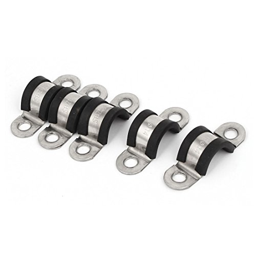 Aexit 14mm EPDM Gummi ausgekleidet Clips Kabel Draht Kraftstoffschlauch Rohrschellen 5 Stücke (21010affa46135732bab33b00a9e48bd) von Aexit