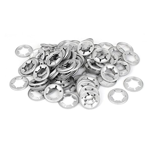 Aexit 16 mm x 28 mm x 2 mm Starlock-Schnellverschlüsse, die Scheiben fixieren, Geschwindigkeits-Clips 100 PCS (2c8f80ac5774cc725374079b1f87cebb) von Aexit