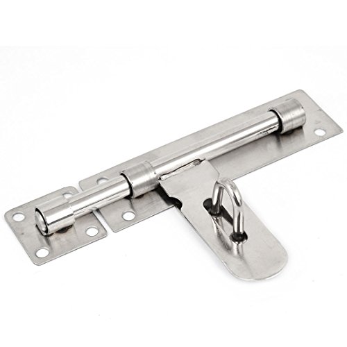 Aexit 17,8 cm Türbeschläge & -schlösser Edelstahl Garage Door Gate Sicherheit Barrel Bolt Latch Riegel & Bolzen Vorhängeschloss Überfalle von Aexit