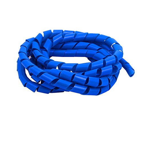 Aexit 19mm Durchmesser - flexibler Spiralschlauch-Kabel-Wire-Wrap-Computer verwalten Kabel blau 4M Länge (4f4a0e9050ac1121f6957abd4901d2e1) von Aexit