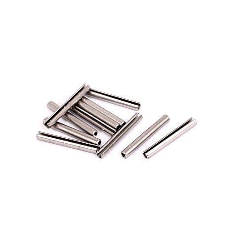 Aexit 2,3 x 18 mm Nägel, Schrauben & Befestigungen 304 Edelstahl Split Spring Rolle Spannstifte – Silber Stifte Ton (10) von Aexit