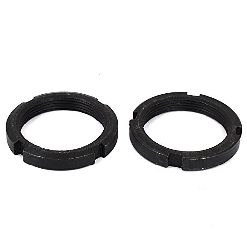 Aexit 2 Nägel, Schrauben & Befestigungen Stück M40 x 1,5mm Pitch Kohlenstoffstahl Sicherungsschlitz Sets mit Schrauben & Muttern Muttern GB812 von Aexit