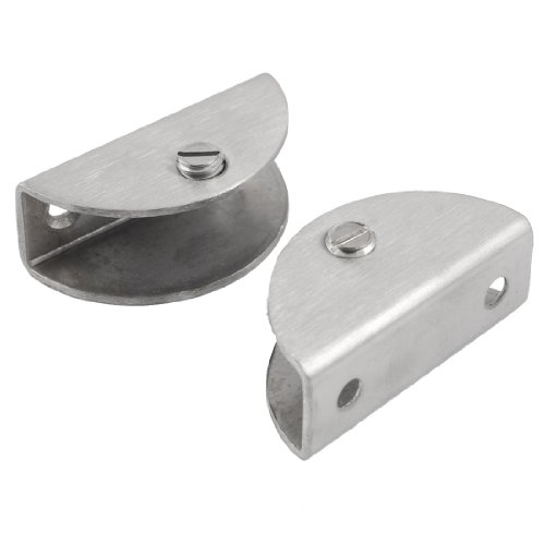 Aexit 2 Stück Edelstahl einstellbar 15mm dickes Glas Clips Klemmen Silber Ton (09818cf23b82a42b7d66616d41f5c8af) von Aexit