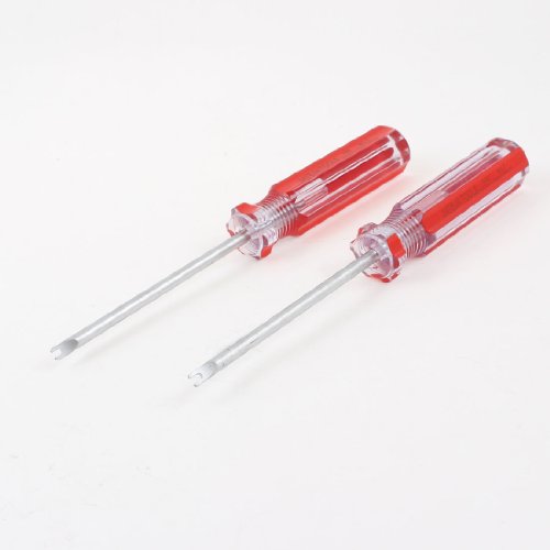 Aexit 2 Stück Rot Baumarkt Klar Griff 1.7 mm Magnet Tipp 75 mm Schaft Elektro- & Handwerkzeuge Spanner Schraubendreher von Aexit