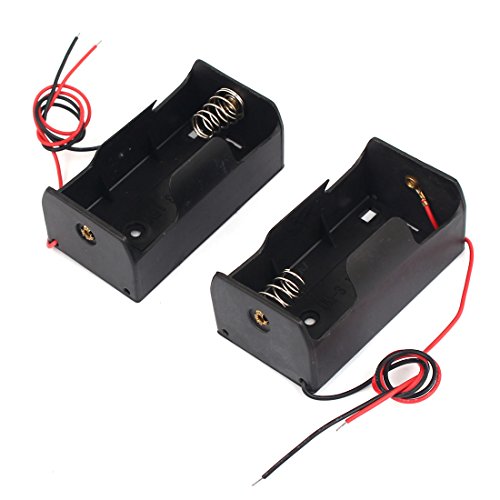 Aexit 2 Stück gefedert 2 verkabeltes Rechteck schwarz ABS 1 x 1,5 V D Batterie öffnen Halter (b6966423ff8d0f3209be83ed1fc30ad9) von Aexit