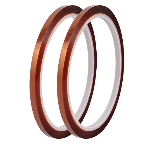 Aexit 2 stücke 4mm Breite 30yd Lange Thermostabilität Isolations Polyimid Film Klebeband (f2a1b17e9ca3439dd7359bcaf1473956) von Aexit