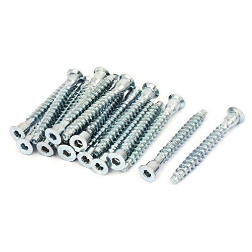 Aexit 20 Nägel, Schrauben & Befestigungen Stk M7 x 60mm Möbel Anschluss Sechskantschraube Schraube Sets mit Schrauben & Muttern silber Ton Aexit 20 Nägel, Schrauben & Befestigungen Stk M7 x 60mm Möbel Anschluss Sechskantschraube Schraube Sets mit Schrauben & Muttern silber Ton von Aexit