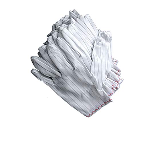 Aexit 20 STÃœCKE Stripe Electric Working Anti Static Handschuhe White (67212c112ff89f7ce618be7f6051d05a) von Aexit