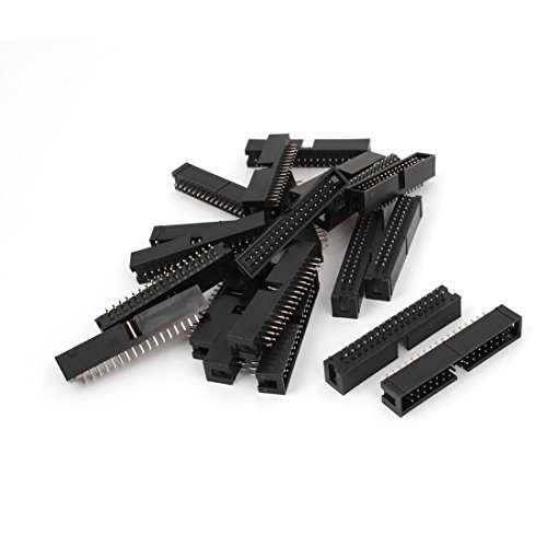 Aexit 20 Stk IDC Box Header DC3-34P 34 Way 2.54mm JTAG Socket Connector Schwarz (75bb2d42a5a04f2531b234d9a55d2449) von Aexit