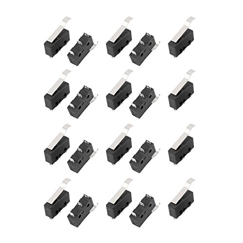 Aexit 20 Stücke AC250 / 125V 3A 3 Terminals Momentary 22mm Hebelarm Mikroschalter Schwarz KW12-6 (0a7204bef2576ef649b50926dea484ca) von Aexit