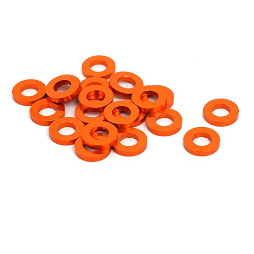 Aexit 20 stücke 1mm Dicke M3 Aluminiumlegierung Flache Schutzblech Schraube Unterlegscheibe Orange (42b8b9fc5271ab658219920c6a67ffff) von Aexit