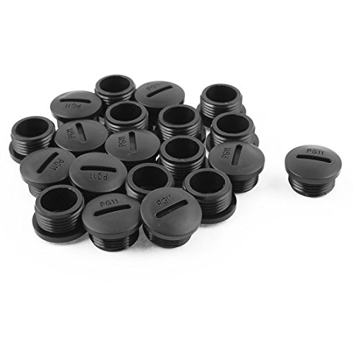 Aexit 20 stücke PG11 Schwarz Nylon Runde Blindkappe Ende Gewinde M18 x 8mm (6b8aa64c6c360446f1ab590d4376966d) von Aexit