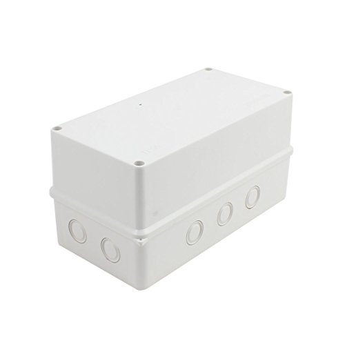 Aexit 200x100x110mm wasserdichtes ABS-Anschlussgehäuse-Gehäuse grau für elektrisches Projekt (f088f473bf7a9c911c01072bde0419ac) von Aexit