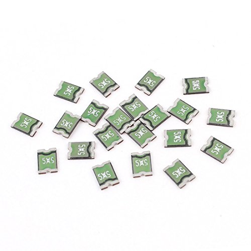 Aexit 20pieces 5x5 0.5A 24V - Schnellwirkender Chip PCB SMD 1812 - Rückstellbare Auto-Recovery-Sicherung (e604b31982fd326c00befdf92857463f) von Aexit