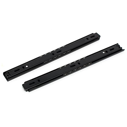 Aexit 250mm (ca. 10' ') Länge 26mm Breite 2-teilige Kugellager-Schubladenführungen Schiene Schwarz 2St (7d8394785892ec634b37ec56a982f112) von Aexit