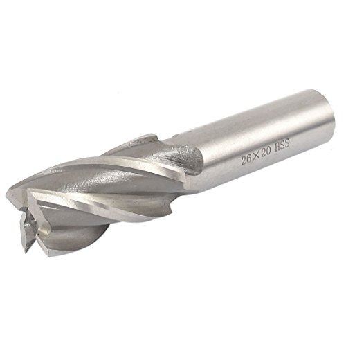 Aexit 26mm Fräsdurchmesser, gerader Schaft, 4 Schneiden, Schaftfräser (1bbd323f821a4e13d74e648165519cff) von Aexit