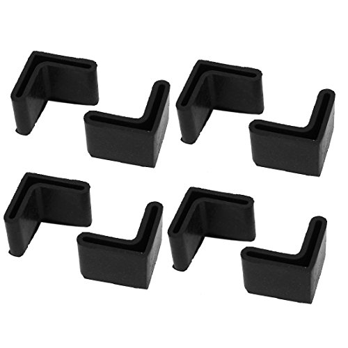 Aexit 28mm x 28mm L-förmige Möbel Winkel Eisen Gummi Fuß Bein Abdeckung Schwarz 8 STÜCKE (8bf0ae46f2c03983def1d08d631002ec) von Aexit