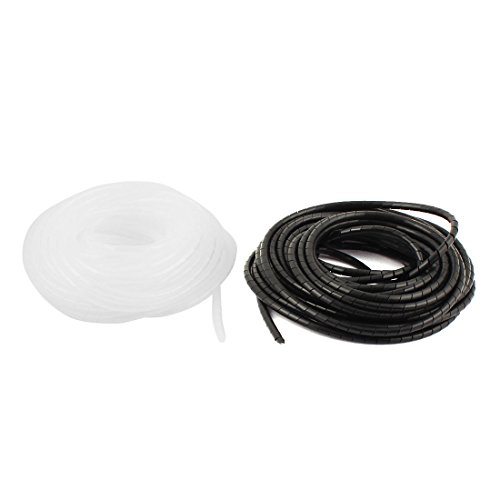 Aexit 2Stk. 13m Länge 6mm ä.D.Flexible Spiralkabel Rohr Schlauch Kabel Organizer von Aexit