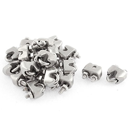 Aexit 2mm 1/16' 'Edelstahl Drahtseil Kabelklemme Verschluss 20st (9d57090d89b4673b577bf91be74e03a2) von Aexit