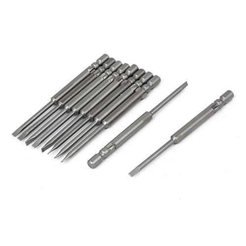 Aexit 2mm Dia Kopf Rundschaft Schlitz Schraubendreher Bit Grau 10St (164553cea0ad47cf680e9a0f939e6a4a) von Aexit