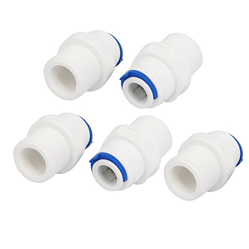 Aexit 3/8' 'Push Fit Tube x M20 Außengewinde Schnellkupplung 5st für RO-Wassersystem (896ab4f14b03d95c4b04bed953e269ec) von Aexit
