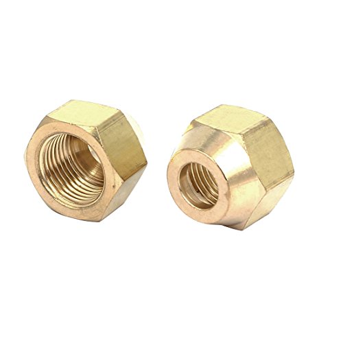 Aexit 3 / 8BSP Messing Flare Muttern Klimaanlage Teile Armaturen 2 stücke für 10mm Durchmesser Rohr (262e210f77ed58f4845f59a3a7239bf1) von Aexit