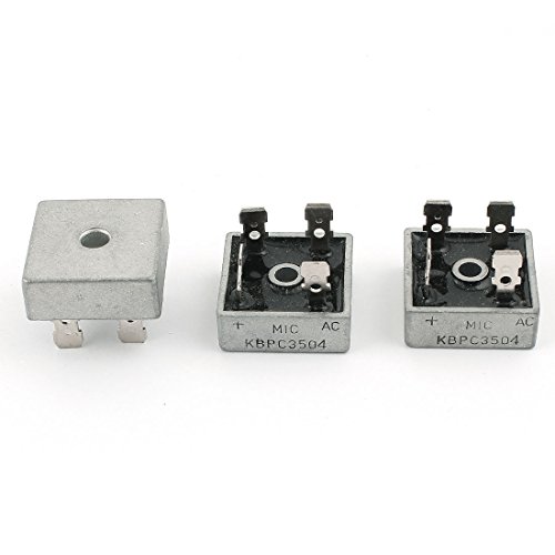 Aexit 3 stücke KBPC3504 400 V 35A Metallgehäuse Hochstrom Einphasendiodenbrücke Gleichrichter (00a936e3fa60d5bc80c14f223d8b1f7e) von Aexit