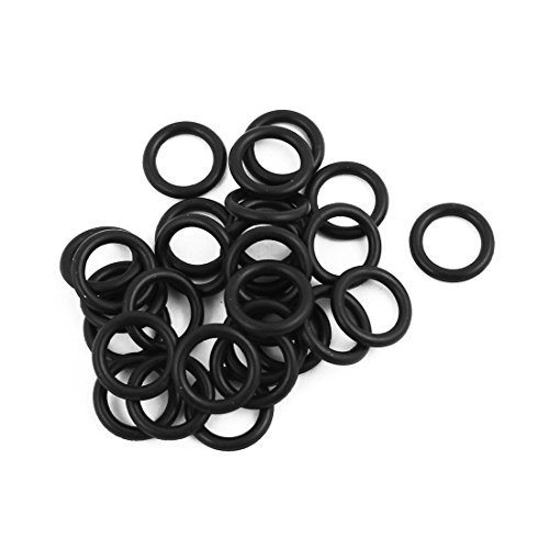 Aexit 30 stücke Schwarz 8mm x 1,8mm Ölbeständiger Dichtring O-form NBR Gummitülle (9e43ac46e6270e2ecf376c4113816d6a) von Aexit