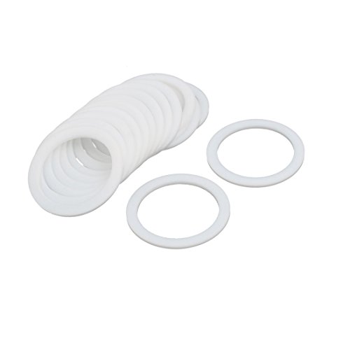 Aexit 35 mm x 45 mm x 2 mm PTFE-Unterlegscheiben-Dichtung Weiß 15St (f5008ed1633da03c975ee7b38e2fba5b) von Aexit