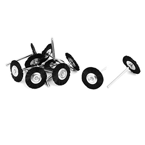 Aexit 3mm Rundschaft T-förmige Borste Polierbürste Rad Polierwerkzeug Schwarz 10st (d521b962964020220268dc51d07036f6) von Aexit
