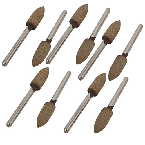 Aexit 3mm Schaft 6mm Kegelkopf Kuh Leder Schleifen Montiert Punkt Polierwerkzeug 10 stücke (4567660cf7ad4896001f18a3524a6839) von Aexit