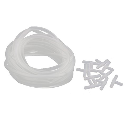 Aexit 4 mm x 6 mm Flexible PVC - Schlauchschlauch - Sauerstoffleitung 3,8 m Länge mit 3 Anschlüssen (18ce8f63d6be3446ec27d361c0d2cea4) von Aexit