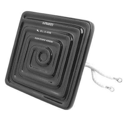 Aexit 400W 220V Ring Terminal Keramik Infrarotstrahler Panel 120x120mm (1f7eb7cc4023f47bbf18419c8bcf4f26) von Aexit