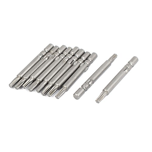 Aexit 40mm x 4mm T10 Spitzentyp Werkzeug Torx-Schraubendreher-Bits 10 Stück (34a8b487095e46d083d39d1366df1e4c) von Aexit