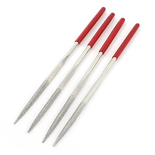 Aexit 4Pcs Polier Holzbearbeitung Dreieck Diamantfeilen 5mm x 160mm Silberfarbe (f2d249c73a7cb4f89191c56e2fa4616a) von Aexit