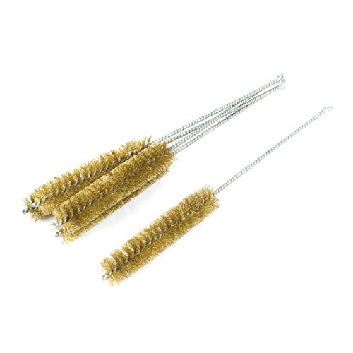 Aexit 5 Handwerkzeuge Stück 25 mm Durchmesser Messing Drahtrohr Reinigungsbürste-Länge: Drahtbürsten 30 cm von Aexit