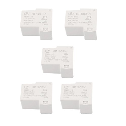 Aexit 5 Stück 12VDC 240VAC 30A 4 Klemme NO SPST HF105F-1/012D-1HS Leistung Relais Aexit 5 Stück 12VDC 240VAC 30A 4 Klemme NO SPST HF105F-1/012D-1HS Leistung Relais von Aexit