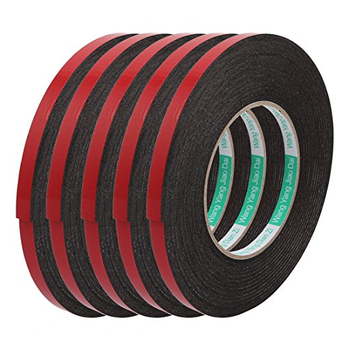 Aexit 5 Stücke 5 Meter Lange 8mm Breite Doppelseitiger Klebstoff Kleber DIY Schwamm Schaumstoffband (a71c87e29757399c02946622af967bef) von Aexit