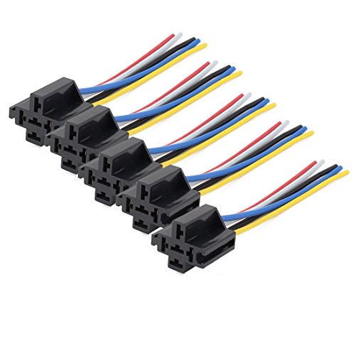 Aexit 5 Stücke 5 Pin Drähte Kabel Relaissockel Kabelbaum Stecker DC 12 V für Auto Auto (13eb7e235dd594f0abeb5b3f18a263dc) von Aexit