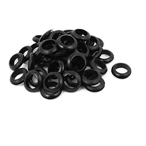 Aexit 50 Stück 26mm Durchmesser Kabel Gummiring Gummi Kabeltülle Kabeldurchführungstülle von Aexit