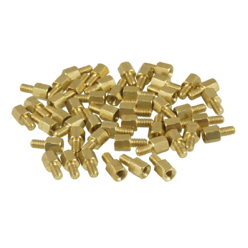 Aexit 50 Stück Messingschraube PCB Abstandsbolzen Sechskant-Spacer M3-Stecker x M3-Buchse 5mm (93b18a4bb457d287a68f5a5da83d6ead) von Aexit