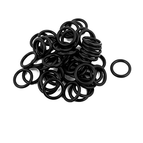 Aexit 50 Stücke Schwarz 14mm x 1,9mm Hitzebeständigkeit Nicht ölbeständig NBR Nitrilkautschuk O-Ring Dichtring (54652e10dc127fd9f9f45e521b288448) von Aexit