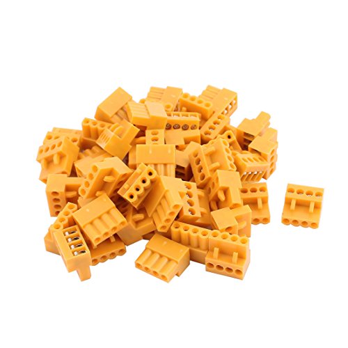 Aexit 50Pcs 300V Elektronik & Foto HT3,96K 3,96mm Pitch 4P Leiterplatten Zubehör Schraubklemmenblock Orange von Aexit