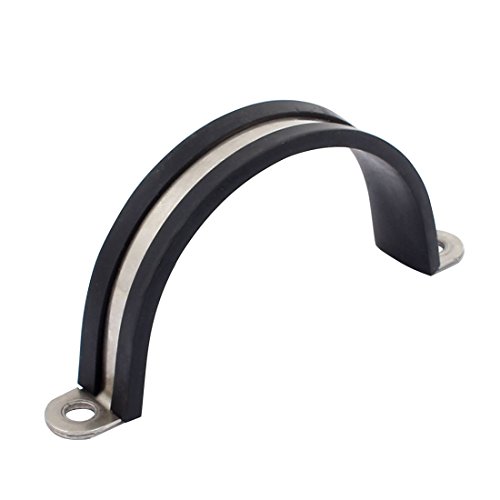 Aexit 55mm dia gummierte U-förmige Edelstahlschlauch-Rohrschellen klemmen Kabel (ee7b92b7c5591ef8b90edc213d8df8b8) von Aexit