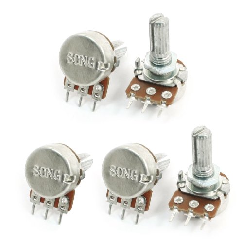 Aexit 5Pcs 50K Ohm 3-Terminal 6mm Split Shaft Rotary Linear Taper Poti (1f28493384541dcc31837d67135ca052) von Aexit