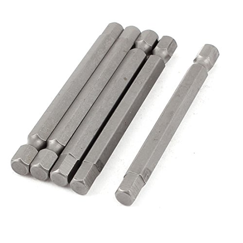 Aexit 5Stk 1/4"Sechskantshaft Baumarkt 6mm Magnet Innensechskant Schraubendreher Elektro- & Handwerkzeuge Bits 3" von Aexit