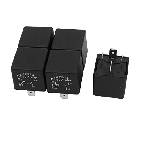 Aexit 5Stk Energien Relais JD2912 DC 60V 40A 4 Stifte SPST Fahrzeug Auto von Aexit