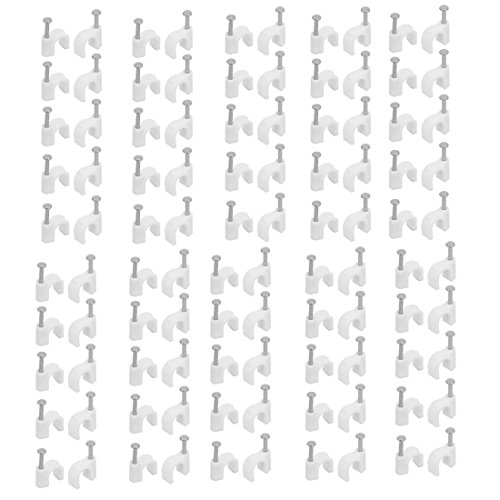 Aexit 6,5mm Durchmesser Wandbehang Stahl Reißzwecken Nagel Kabel Clips Schellen 100 stücke (f1d2c2efd3e9a77b5ce36b6abedf222f) von Aexit